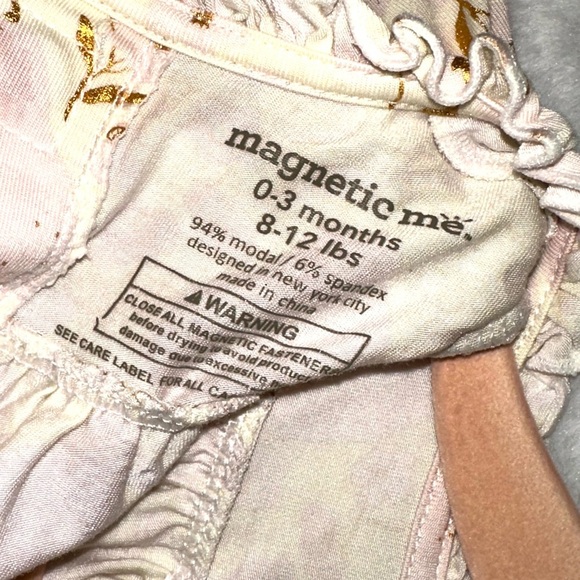 Magnetic Me Pearadise Dress with Ruffle Bottom Bloomers: size 0-3mos - Picture 9 of 12